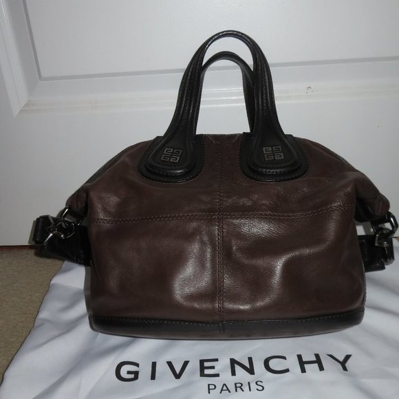 Givenchy Nightingale Small Bi Color Black Brown Lambskin Bag - Picture 3 of 15